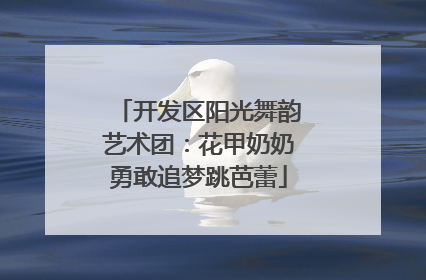 开发区阳光舞韵艺术团：花甲奶奶勇敢追梦跳芭蕾
