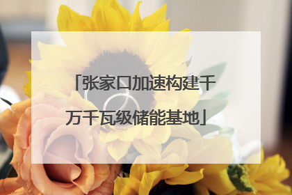 张家口加速构建千万千瓦级储能基地