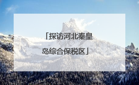 探访河北秦皇岛综合保税区