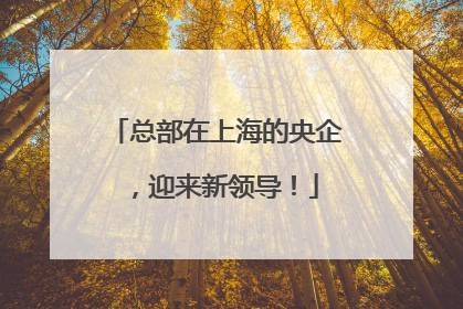 总部在上海的央企，迎来新领导！