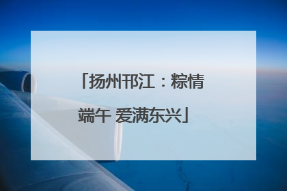 扬州邗江：粽情端午 爱满东兴