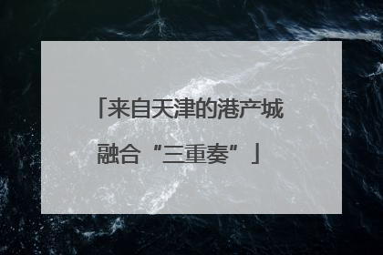 来自天津的港产城融合“三重奏”