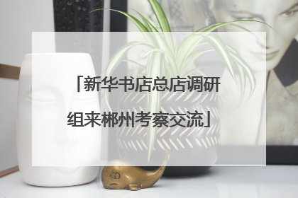 新华书店总店调研组来郴州考察交流