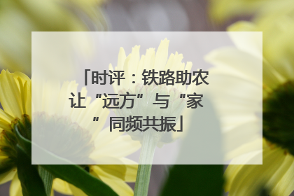 时评：铁路助农让“远方”与“家”同频共振