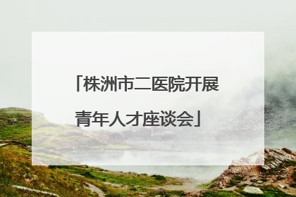 株洲市二医院开展青年人才座谈会