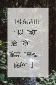 桂东青山：以“动”治“净” 擦亮“幸福底色”