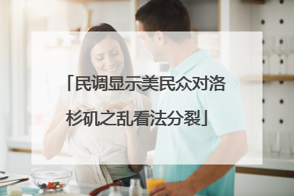 民调显示美民众对洛杉矶之乱看法分裂