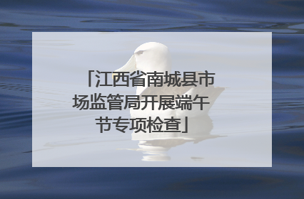 江西省南城县市场监管局开展端午节专项检查