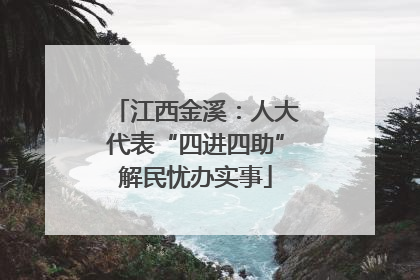 江西金溪：人大代表“四进四助”解民忧办实事