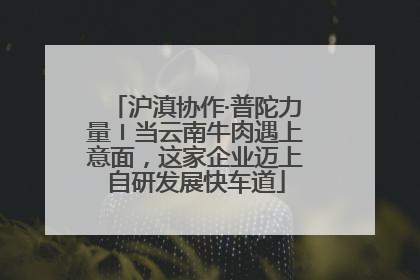 沪滇协作·普陀力量〡当云南牛肉遇上意面，这家企业迈上自研发展快车道