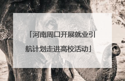 河南周口开展就业引航计划走进高校活动
