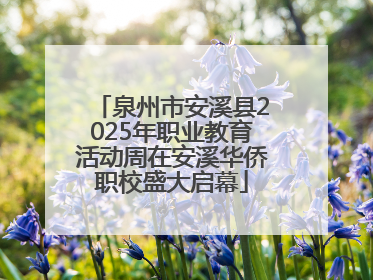 泉州市安溪县2025年职业教育活动周在安溪华侨职校盛大启幕