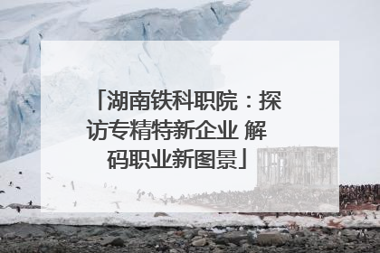 湖南铁科职院：探访专精特新企业 解码职业新图景