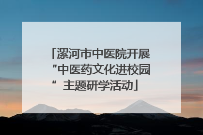 漯河市中医院开展“中医药文化进校园”主题研学活动