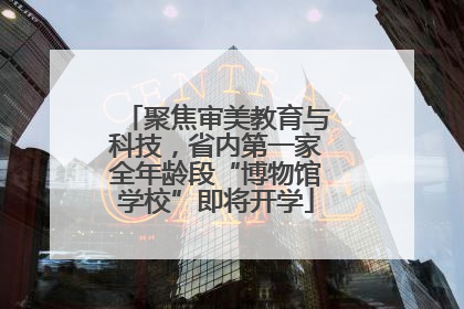 聚焦审美教育与科技，省内第一家全年龄段“博物馆学校”即将开学
