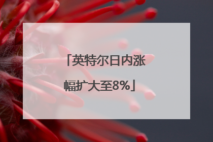 英特尔日内涨幅扩大至8%