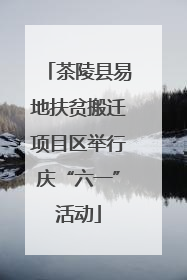 茶陵县易地扶贫搬迁项目区举行庆“六一”活动