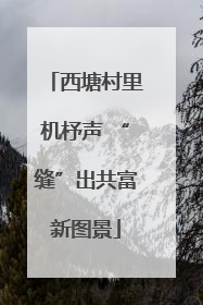 西塘村里机杼声 “缝”出共富新图景