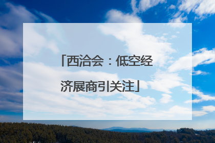 西洽会：低空经济展商引关注
