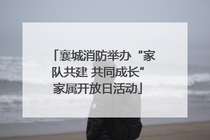 襄城消防举办“家队共建 共同成长”家属开放日活动