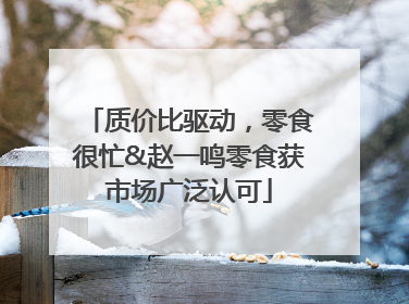 质价比驱动，零食很忙&赵一鸣零食获市场广泛认可