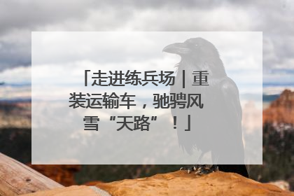 走进练兵场｜重装运输车，驰骋风雪“天路”！