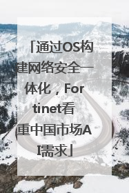 通过OS构建网络安全一体化，Fortinet看重中国市场AI需求
