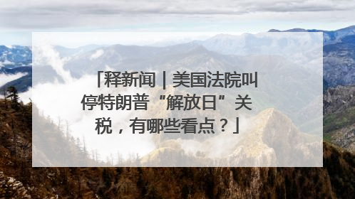 释新闻｜美国法院叫停特朗普“解放日”关税，有哪些看点？