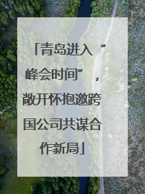 青岛进入“峰会时间”，敞开怀抱邀跨国公司共谋合作新局