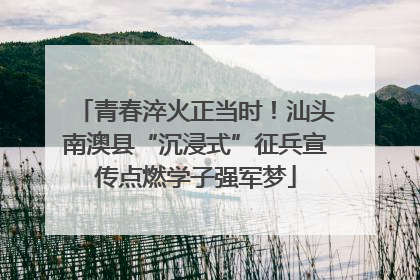 青春淬火正当时！汕头南澳县“沉浸式”征兵宣传点燃学子强军梦