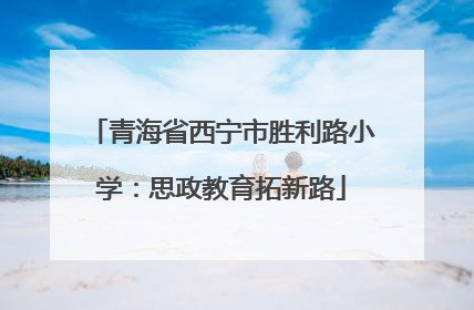 青海省西宁市胜利路小学：思政教育拓新路