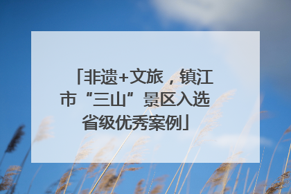 非遗+文旅，镇江市“三山”景区入选省级优秀案例