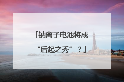 钠离子电池将成“后起之秀”？