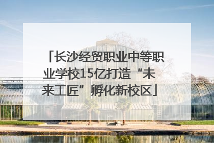 长沙经贸职业中等职业学校15亿打造“未来工匠”孵化新校区