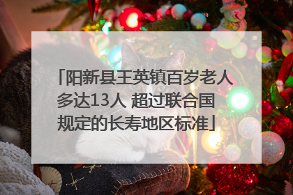 阳新县王英镇百岁老人多达13人 超过联合国规定的长寿地区标准