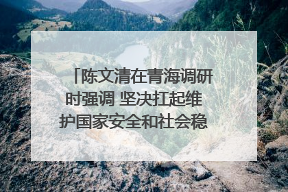 陈文清在青海调研时强调 坚决扛起维护国家安全和社会稳定职责使命 为谱写中国式现代化青海篇章贡献政法力量