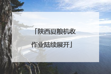 陕西夏粮机收作业陆续展开