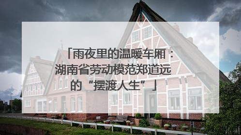 雨夜里的温暖车厢：湖南省劳动模范郑道远的“摆渡人生”
