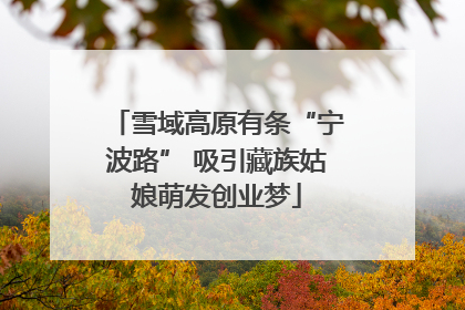 雪域高原有条“宁波路” 吸引藏族姑娘萌发创业梦