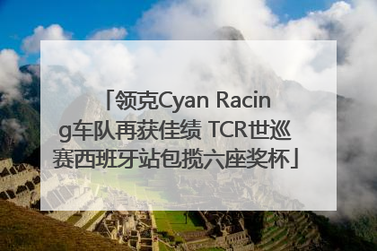 领克Cyan Racing车队再获佳绩 TCR世巡赛西班牙站包揽六座奖杯