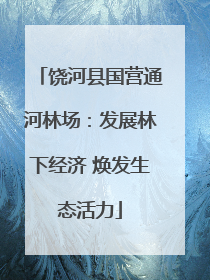 饶河县国营通河林场：发展林下经济 焕发生态活力