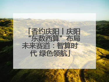香约庆阳丨庆阳“东数西算”布局未来赛道：智算时代 绿色领航