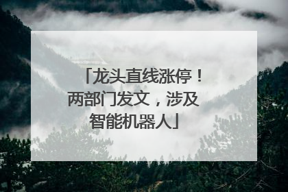 龙头直线涨停！两部门发文，涉及智能机器人