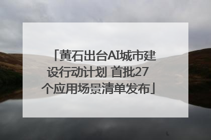 黄石出台AI城市建设行动计划 首批27个应用场景清单发布