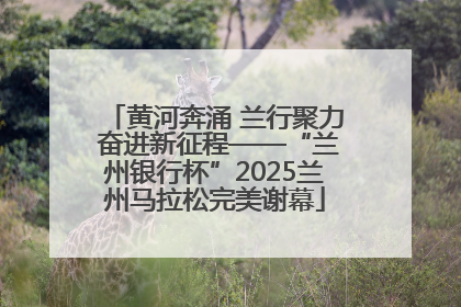 黄河奔涌 兰行聚力 奋进新征程——“兰州银行杯”2025兰州马拉松完美谢幕