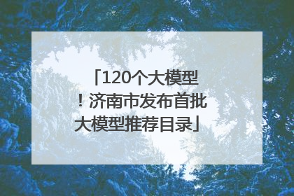 120个大模型！济南市发布首批大模型推荐目录