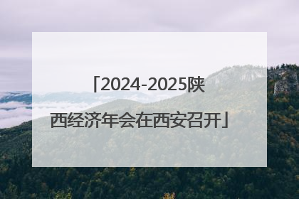 2024-2025陕西经济年会在西安召开