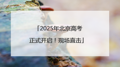 2025年北京高考正式开启！现场直击