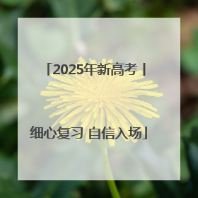 2025年新高考丨细心复习 自信入场
