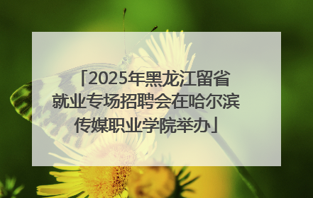 2025年黑龙江留省就业专场招聘会在哈尔滨传媒职业学院举办